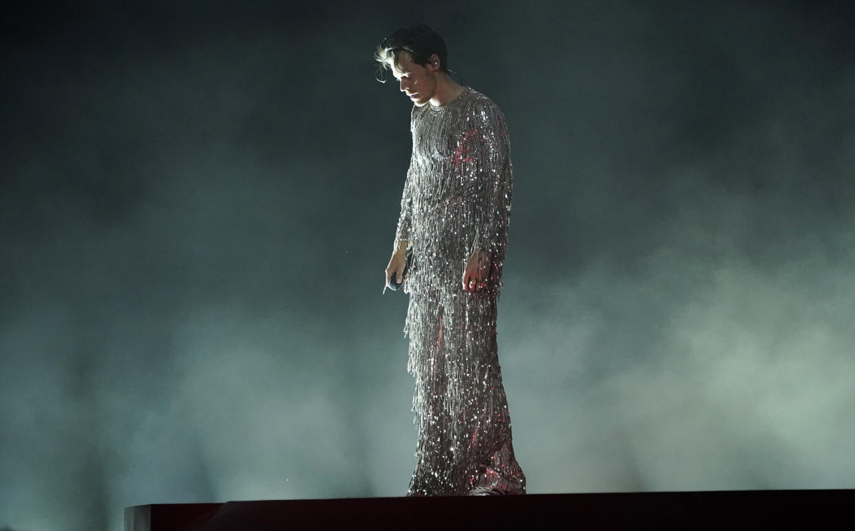 Harry Styles performs on stage during the 65th Annual Grammy Awards (Valerie Macon / AP)