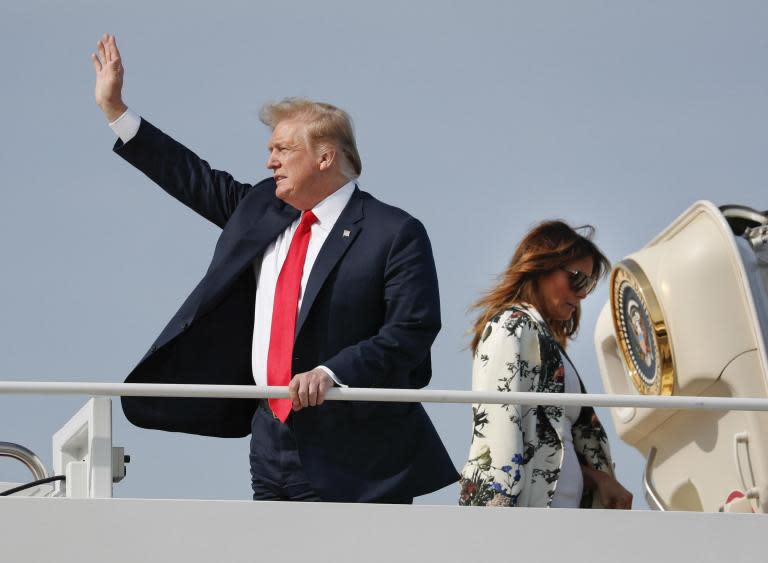 Donald Trump has flown out of Washington to his resort in Florida, falsely claiming Robert Mueller had totally exonerated him, and with Democrats assessing how best to respond to a report that failed to provide them with a true smoking gun.Five hours after the special counsel’s lightly redacted report was finally made public, the president waved and grinned as he boarded Air Force One, for a three-day weekend. He did not speak to reporters but earlier said at the White House was having a good day as the report revealed “no collusion, no obstruction”. Later, apparently tweeting while on his way south, Mr Trump urged people to watch Fox News later and said: “It was a really great day for America.”In truth, Mr Mueller’s report did not the represent total exoneration, the president claimed it did. While the investigation did not find evidence the Trump campaign colluded with Russia, it uncovered “multiple links between Trump campaign officials and individuals tied to the Russian government”. Likewise, the full report, confirmed what had been conceded by attorney general William Barr, who said Mr Mueller wrote “while this report does not conclude that the president committed a crime, it also does not exonerate him”.The report contained much damaging information about the president’s behaviour, not least his efforts to fire the person who led the investigation. Indeed, after Mr Mueller was appointed in May 2017 to lead the probe after the presidents firing of FBI Director James Comey, he believed his presidency was over and that he was “f***ed”. He tried to have him fired or the investigation halted, something White House lawyers lawyers pushed back on.Mr Mueller’s report contained 11 instances that he and his team examined as possible breaches either of protocol of legality. He provided evidence to find both for and against such a finding.For instance, the report noted, in June 2017, Mr Trump directed White House counsel Don McGahn to tell the then-acting attorney general, Jeff Sessions, that Mr Mueller had conflicts of interest and must be removed, Reuters noted.It also said there was “substantial evidence” the president fired Mr Comey as FBI director in 2017 due to his “unwillingness to publicly state that the president was not personally under investigation”.It also said there was some “some evidence” suggesting Mr Trump knew about former national security adviser Michael Flynn’s controversial calls with the Russian ambassador before Trump took office, but evidence was “inconclusive” and could not be used to establish intent to obstruct.The report said Mr Trump directed former campaign manager Corey Lewandowski to ask Mr Sessions to reconsider the decision to recuse himself from the probe and say the Russia investigation was “very unfair”.Indeed, large chunks of Mr Mueller’s report detail the president’s efforts to halt the investigation into Russia’s alleged election interference and possible collusion.When Mr Sessions told the president about his appointment in the spring of 2017, an appointment made following Mr Trump’s firing of Mr Comey, he was said to have slumped into his chair and declared: “Oh my God. This is terrible. This is the end of my presidency. I’m ****ed.”He then turned to the one time Alabama senator who had joined his cabinet as chief law enforcement and legal officer, and blamed him. “How could you let this happen, Jeff,” he said. “You were supposed to protect me.” He added: “Everyone tells me if you get one of these independent counsels it ruins your presidency. It takes years and years and I won’ t be able to do anything. This is the worst thing that ever happened to me.”> It was a really great day for America! A special evening tonight on @TuckerCarlson, @seanhannity & @IngrahamAngle Will be very interesting!> > — Donald J. Trump (@realDonaldTrump) > > April 18, 2019Such was the president’s determination to halt the process, he telephoned Mr McGahn, who left the White House in October 2018, and asked him to intervene. Mr McGahn told Mr Mueller’s team he was told by the president: “Call Rod, tell Rod that Mueller has conflicts and can’t be special counsel.“Mueller has to go” and: “Call me back when you do it.”The White House and supporters of Trump were quick to claim a victory. Senior advisor Kellyanne Conway told reporters: “We’re taking apologies.”Mr Trump’s 2020 campaign manager Brad Parscale, said Republicans should turn the tables and “investigate the liars who instigated this sham investigation.” Meanwhile, Democrats were struggling to find a way forward. They said Mr Barr’s decision to hold preemptive press conference sought to create a false narrative and that the actual report revealed troubling details about Trump’s conduct in the White House. In a joint statement, House speaker Nancy Pelosi and Senate Democratic leader Chuck Schumer wrote: “One thing is clear: attorney general Barr presented a conclusion that the president did not obstruct justice while Mueller’s report appears to undercut that finding.” House judiciary committee chairman Jerrold Nadler said the report “outlined disturbing evidence that President Trump engaged in obstruction of justice and other misconduct.” He sent a letter to the justice department requesting that Mr Mueller himself testify before his panel “no later than May 23” and said he would be issuing a subpoena for the full special counsel report and the underlying materials. At the same time, Democrats are probably unlikely to pursue Mr Trump’s impeachment, jugging that the country is in little mood for another lengthy probe, and that their efforts are better focussed on trying to beat the president in the 2020 presidential election.“Based on what we have seen to date, going forward on impeachment is not worthwhile at this point,” Ms Pelosi’s deputy, Steny Hoyer told CNN. “Very frankly, there is an election in 18 months and the American people will make a judgement.”