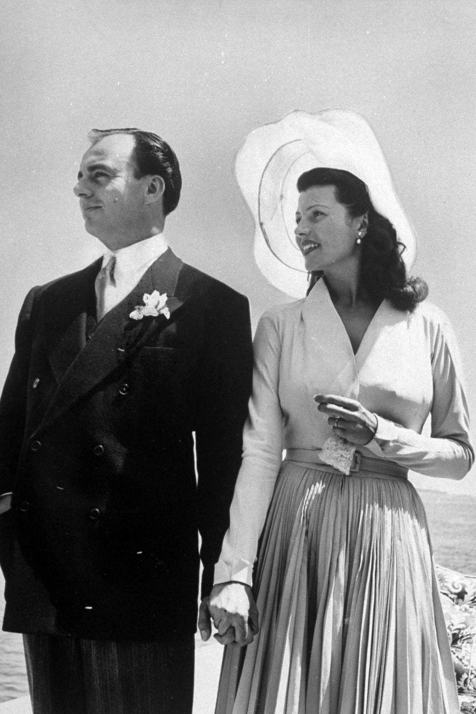 1949: Prince Aly Khan and Rita Hayworth
