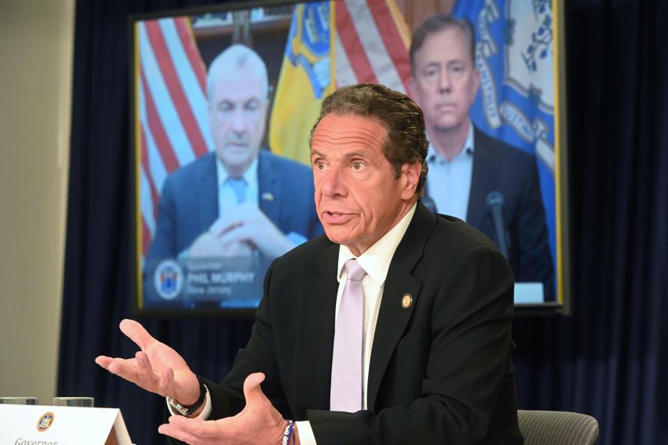 New York Gov. Andrew M. Cuomo, joined via video conference with New Jersey Gov. Phil Murphy and Connecticut Gov. Ned Lamont, announced June 24 a joint incoming travel advisory that all individuals traveling from states with significant community spread of COVID-19 quarantine for a 14-day period.