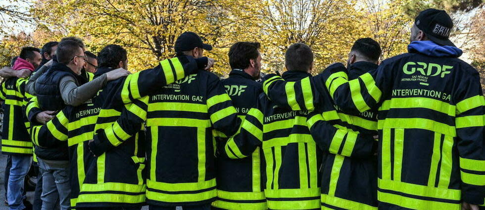 En Île-de-France, dix sites de GRDF sont actuellement bloqués.  - Credit:MICHEL CLEMENTZ / MAXPPP / PHOTOPQR/L'INDEPENDANT/MAXPPP