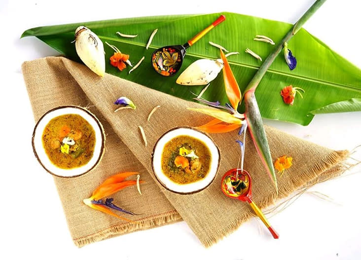 You can use banana blossoms to create this soup.