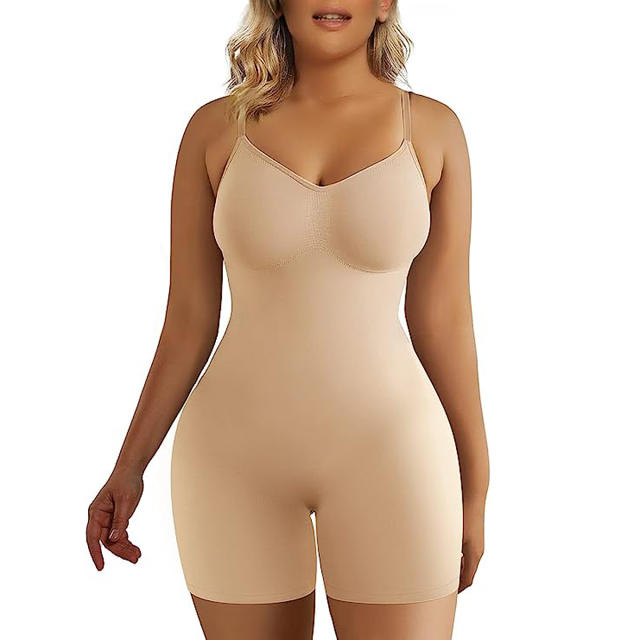 FeelinGirl Womens Shapewear Tummy Control Seamless Thong Body Shaper  Hi-Waist Underwear Shaping Panties Beige XS-S at  Women's Clothing  store