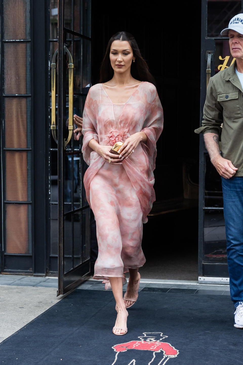 Bella Hadid is seen at the Orebella popup in the West Village on May 04, 2024 in New York City.