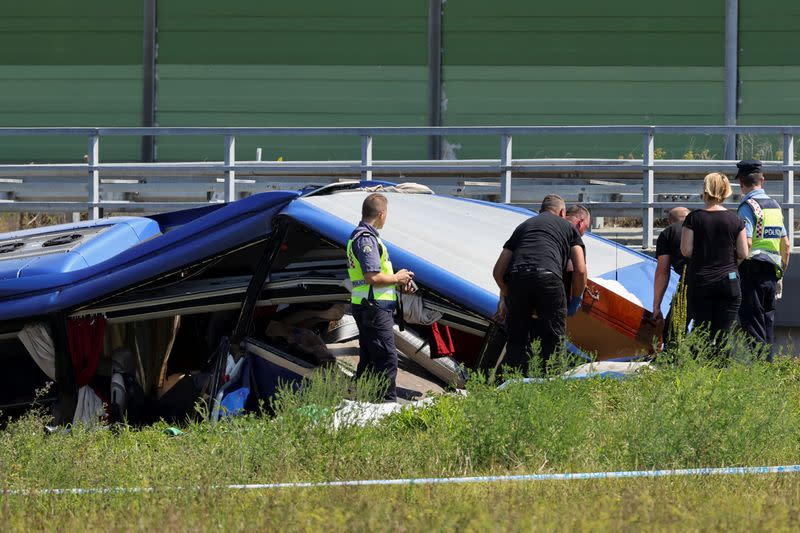 Bus crash near Varazdin