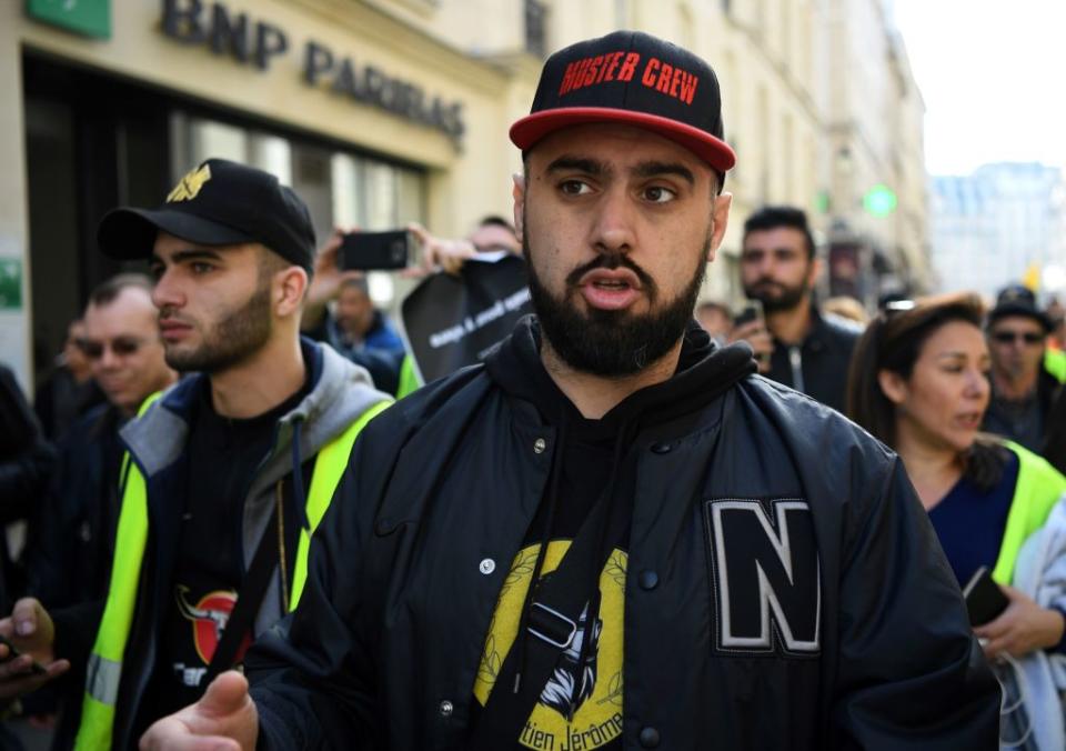 <p>Dès 9 heure ce samedi matin, Eric Drouet faisait le pied de grue devant la Salon de l’Agriculture – dont c’est la 56ème édition -, où Emmanuel Macron devait passait la journée. Sans gilet jaune, cette figure du mouvement comptait interpeller le président de la République. Il est néanmoins parti peu avant midi sans avoir croisé le chef de l’Etat.<br>(Crédit : Getty Images) </p>