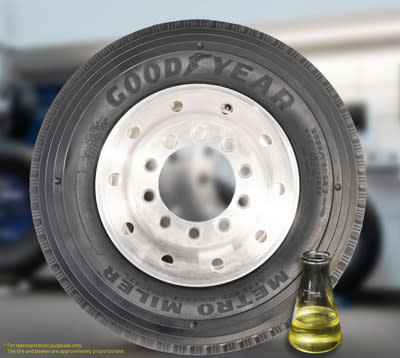In a first for Goodyear Commercial Truck tires, the majority of the Metro Miler G152 and G652 city bus transit tires are now made with a sustainable soybean oil compound.