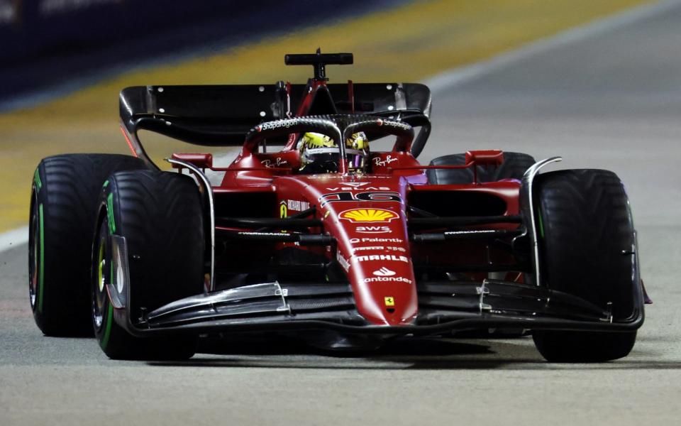 Formula One F1 - Singapore Grand Prix - Marina Bay Street Circuit, Singapore - October 1, 2022 Ferrari's Charles Leclerc in action during qualifying&nbsp; - REUTERS