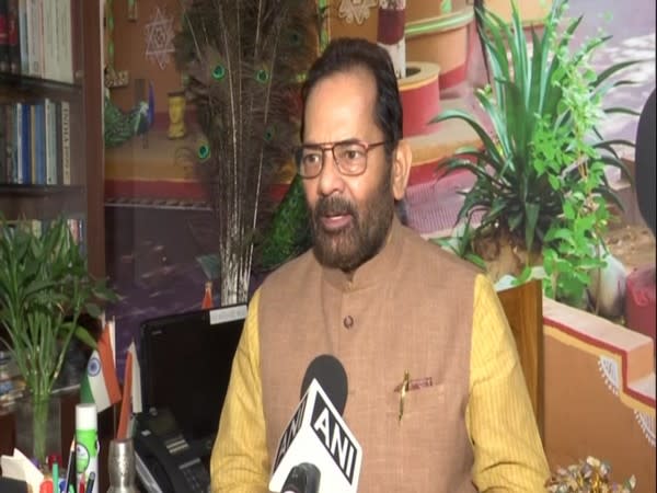 Union Minister for Minority Affairs, Mukhtar Abbas Naqvi (Photo/ANI)