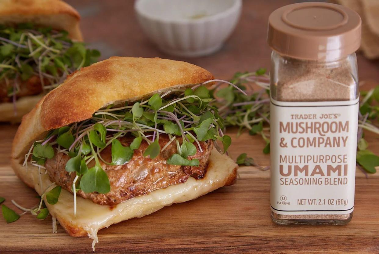 Staged product photo of Trader Joe's Mushroom & Company Umami Seasoning Blend