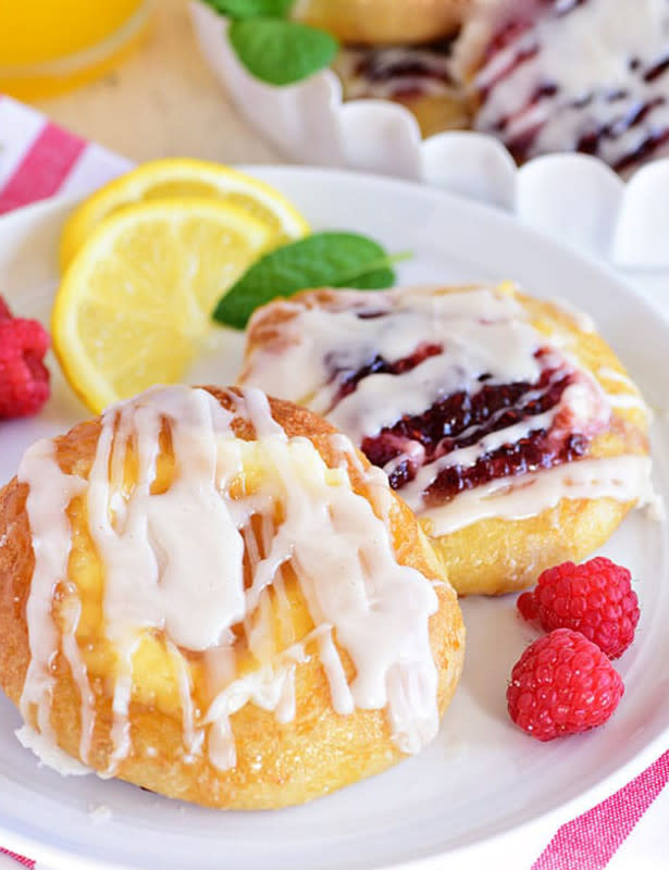 <p><strong>Cheese Danish With Lemon Or Raspberry</strong></p><p>Get the recipe<a href="https://tidymom.net/2019/cheese-danish-recipe/" rel="nofollow noopener" target="_blank" data-ylk="slk:here;elm:context_link;itc:0;sec:content-canvas" class="link "><em><strong> here</strong></em></a></p>