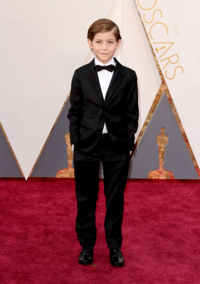 Le meilleur : Jacob Tremblay porte Armani à la 88e cérémonie des Oscars, le 28 février 2016 à Hollywood en Californie.