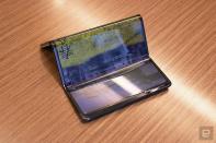 TCL tri-fold foldable tablet concept hands-on