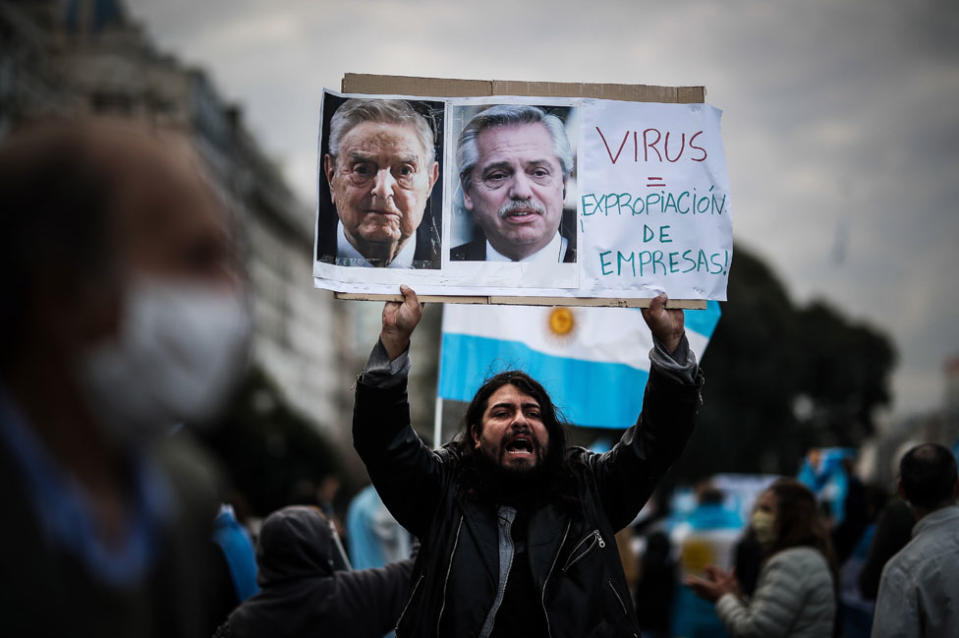 Una de las protestas contra la expropiación de Vicentin.