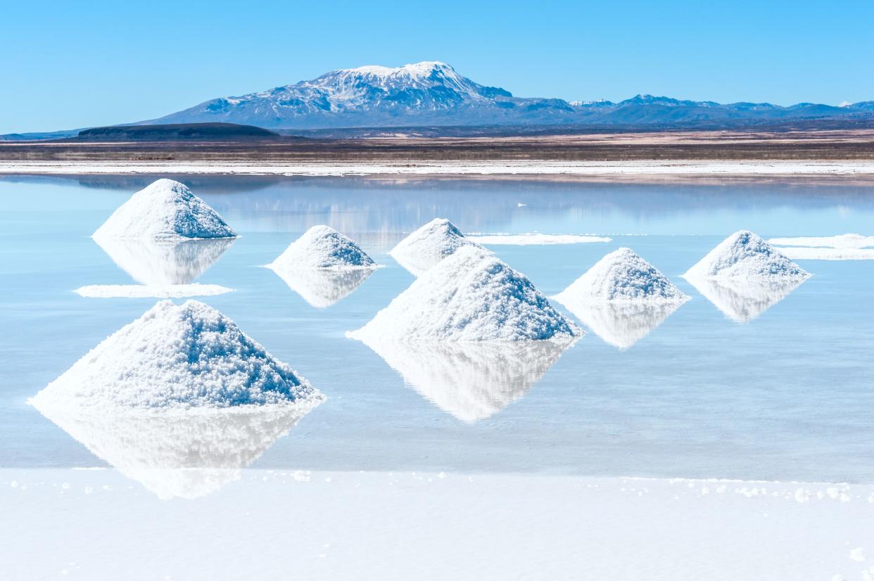 Salt lake Uyuni in Bolivia