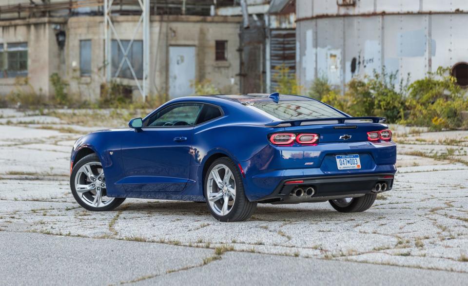 <p>The genesis for what has evolved into <a rel="nofollow noopener" href="https://www.caranddriver.com/chevrolet/camaro" target="_blank" data-ylk="slk:the 2019 Chevrolet Camaro;elm:context_link;itc:0;sec:content-canvas" class="link ">the 2019 Chevrolet Camaro</a> arrived in 1967 as a result of two decades' worth of brisk postwar automotive development. Like Ford's Mustang was related to the Blue Oval's earlier "compact" Falcon, the Camaro's F-body platform was originally a fork of the Chevy II's tree. As Dearborn had done with the Mustang in '64, General Motors wrapped pedestrian underpinnings in a sexier package. Yet, unlike Ford, which tapped <a rel="nofollow noopener" href="https://www.caranddriver.com/features/a15120205/so-long-shelby-carroll-shelby-19232012-feature/" target="_blank" data-ylk="slk:Carroll Shelby;elm:context_link;itc:0;sec:content-canvas" class="link ">Carroll Shelby</a> to bring potency to its new car after its introduction, GM dropped some optional firecrackers under the hood of the Camaro right from the start, the most prominent of which were a range of beefy, small-block V-8 engines. While GM's most storied powerplant continues to find a home in the latest Camaro SS, the pairing's most significant update for 2019 is that the SS's 6.2-liter LT1 V-8 can now be mated to an optional 10-speed automatic transmission.</p>