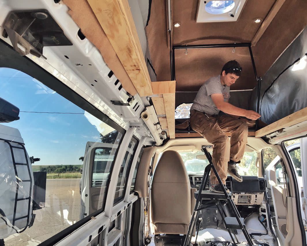 inside the Colorado Camper Van Adventure Mobile