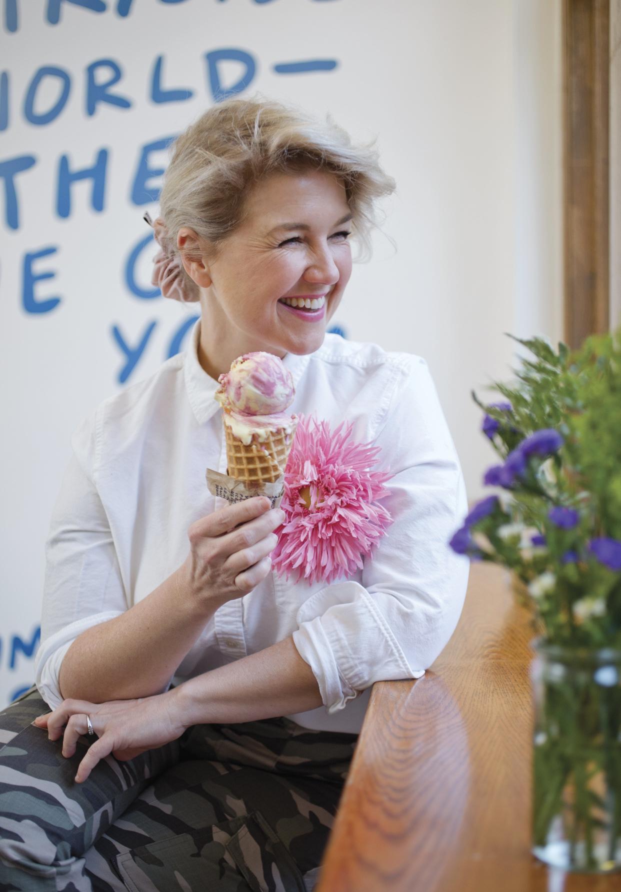 Jeni Britton is founder of Jeni's Splendid Ice Creams. The Columbus-based company donated a portion of its Ohio scoop-shop proceeds on Giving Tuesday to Ohio Guidestone, a nonprofit organization devoted to helping those with mental-health or substance abuse issues.