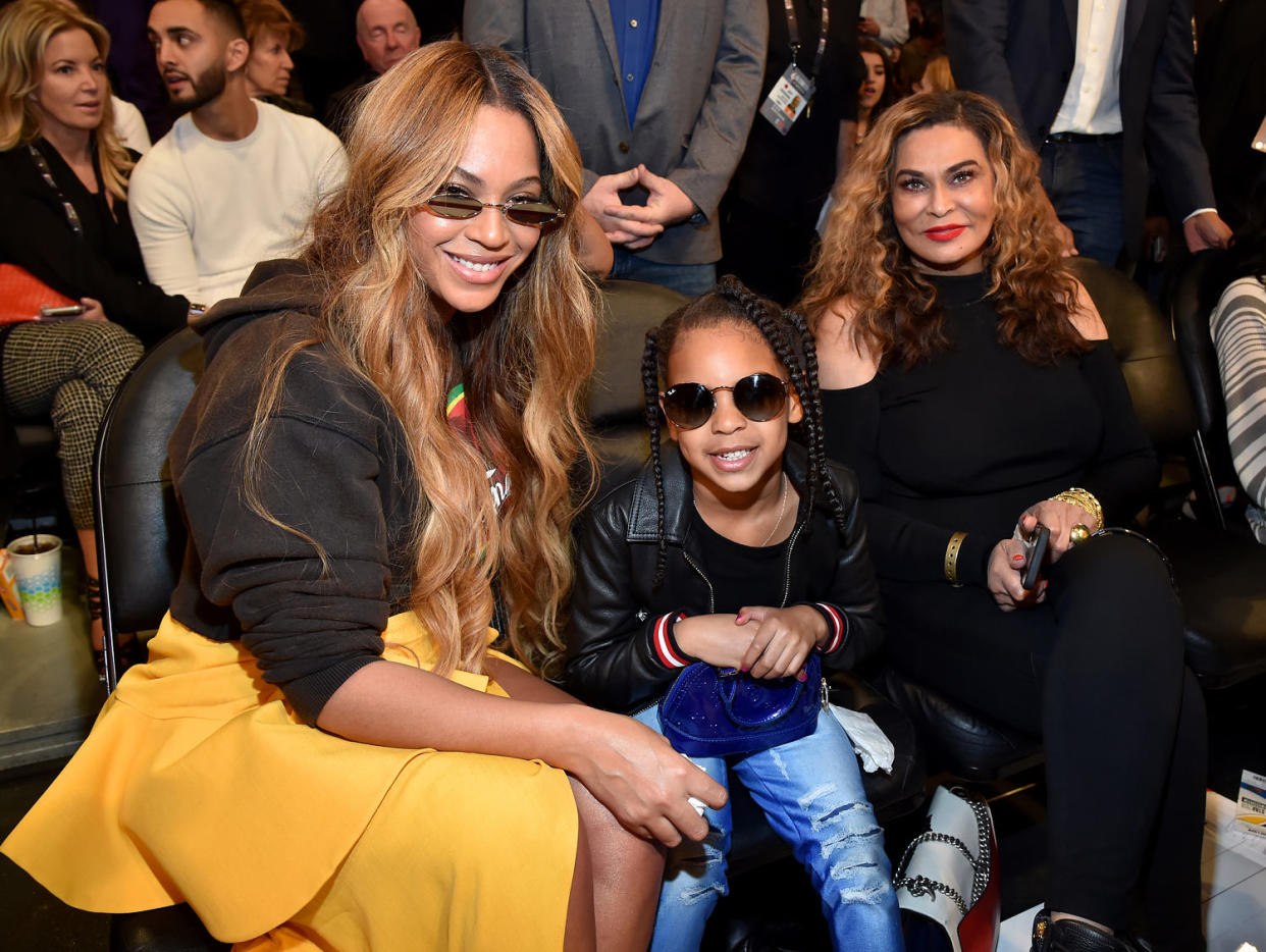 Beyonce, Blue Ivy Carter, and Tina Knowles (Kevin Mazur / WireImage)