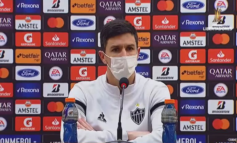 Nacho Fernández, en la Bombonera, tras el polémico encuentro entre Boca y Atlético Mineiro