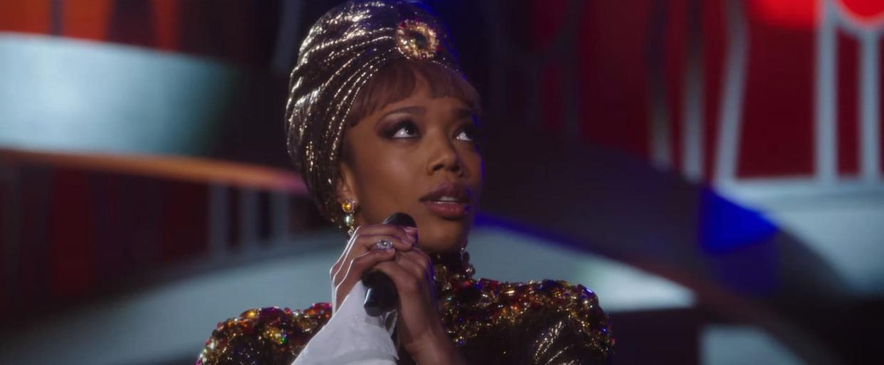 Naomi Ackie dans le rôle de Whitney Houston - Capture d'écran YouTube - Sony Pictures Entertainment