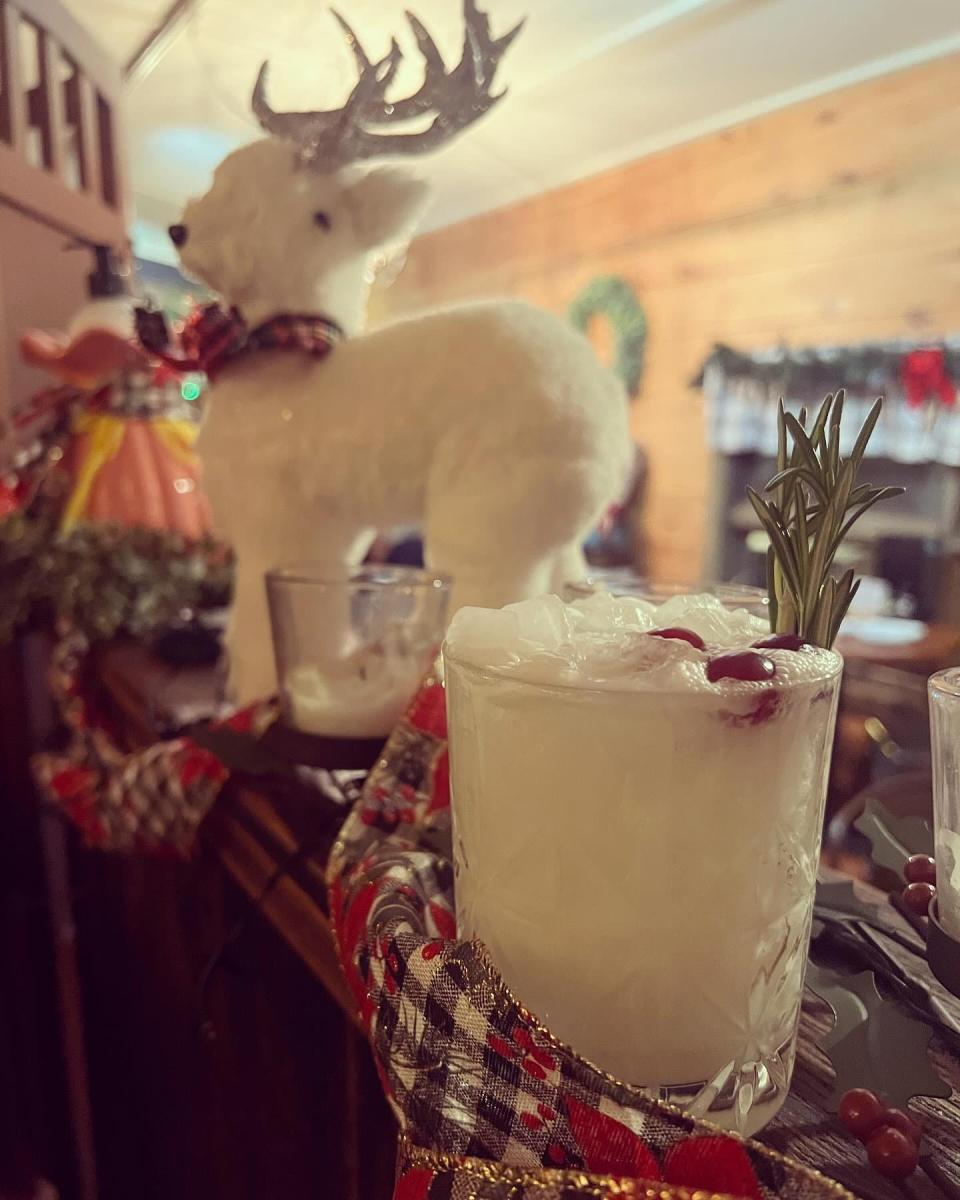 Rustico has a Snow White Coconut Rosemary Margarita on the drinks menu.