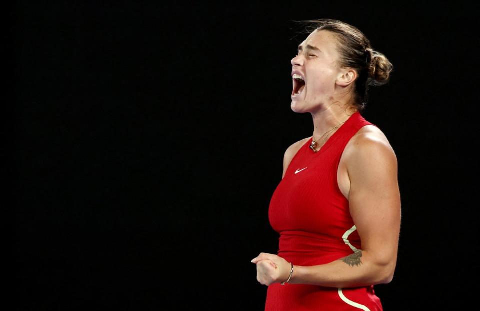 Sabalenka led from the front against Zheng (Reuters)