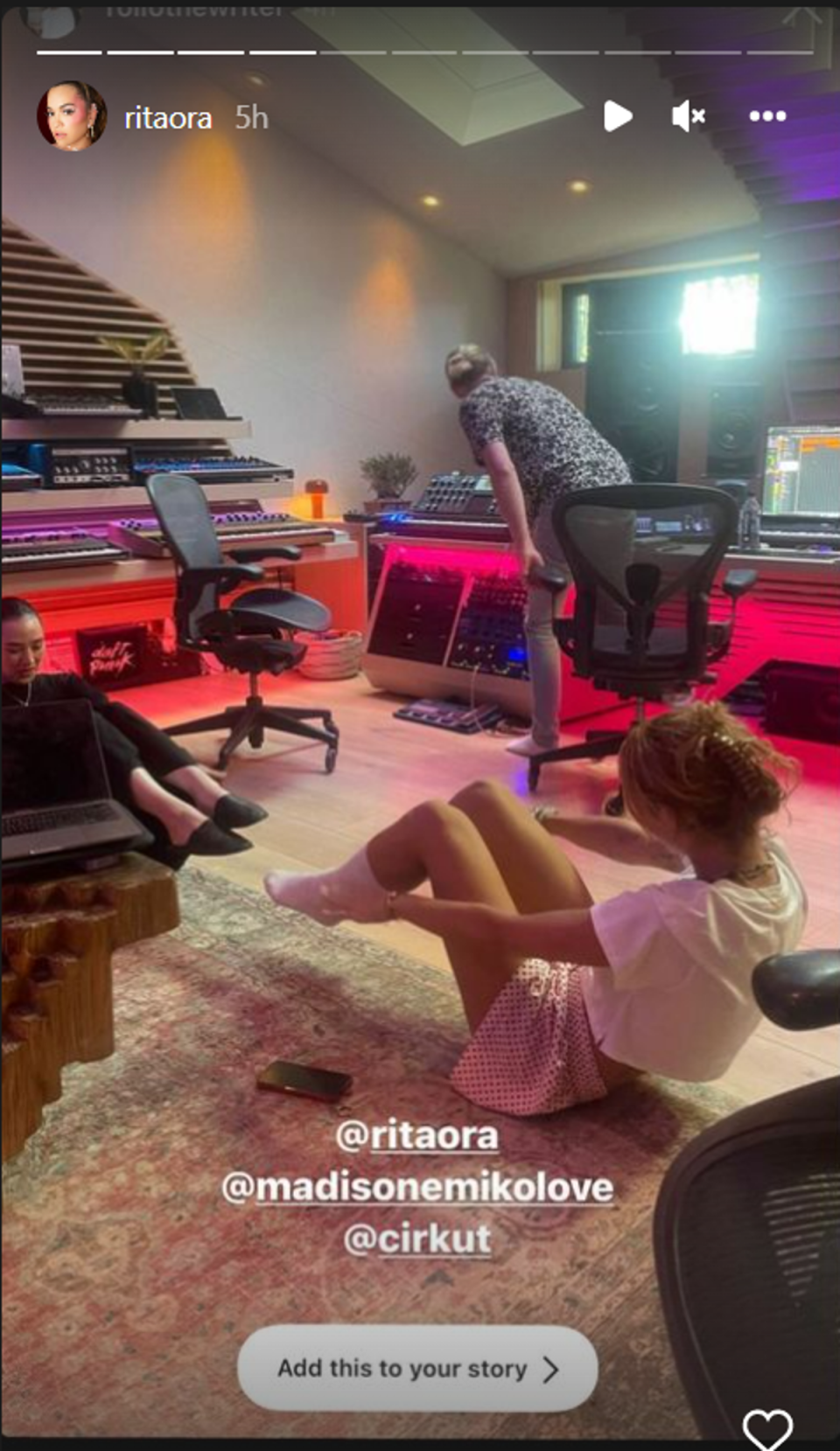 Ora, 31, teased new music in a series of Instagram Stories on Wednesday (10 August) (Instagram @ritaora)