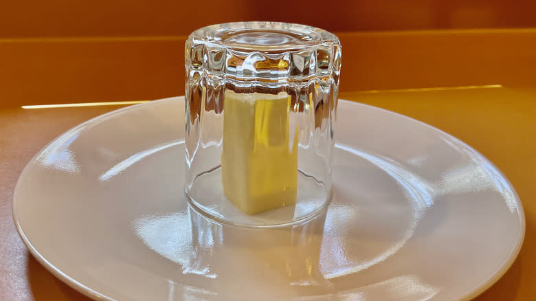 Butter in glass