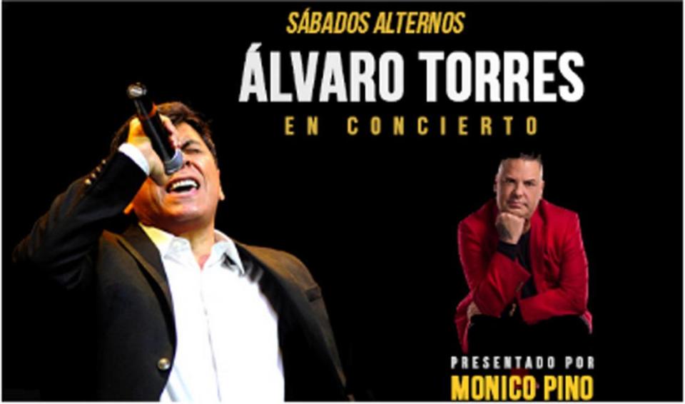 Alvaro Torres en concierto en el Flamingo Theater.