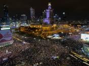 Protest against Poland's Constitutional Tribunal ruling on abortion, in Warsaw