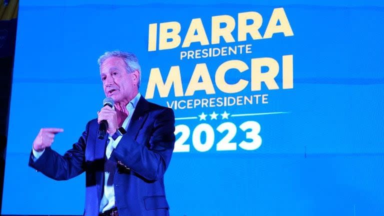 Andrés Ibarra, en un acto de campaña