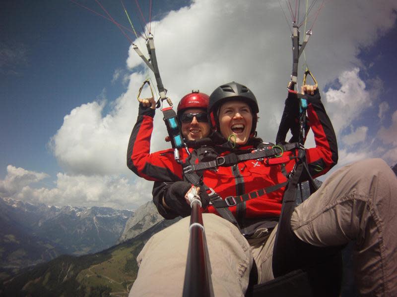 Viele Anfänger machen ihre ersten Höhenflüge in Werfenweng. Foto: Austriafly