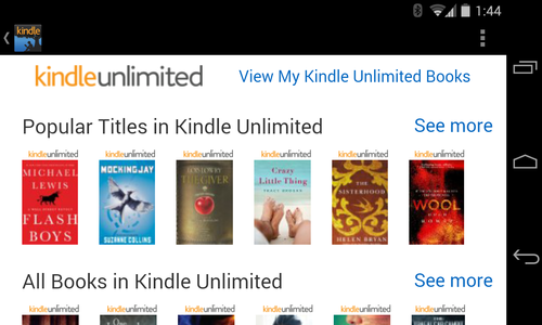 Kindle Unlimited screenshot