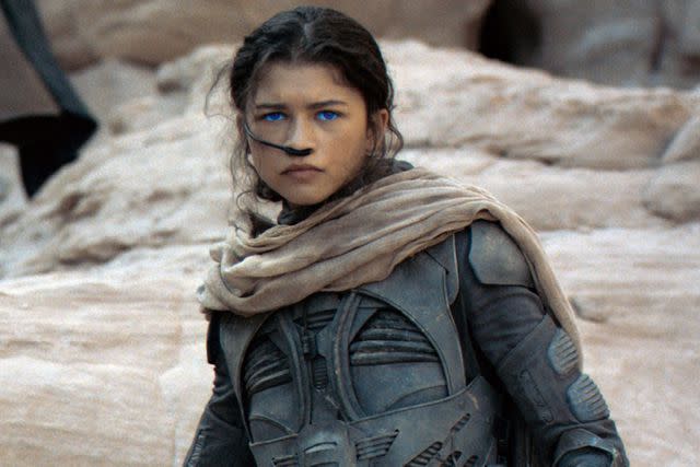 <p>Warner Bros. / courtesy Everett</p> Zendaya in 'Dune'.