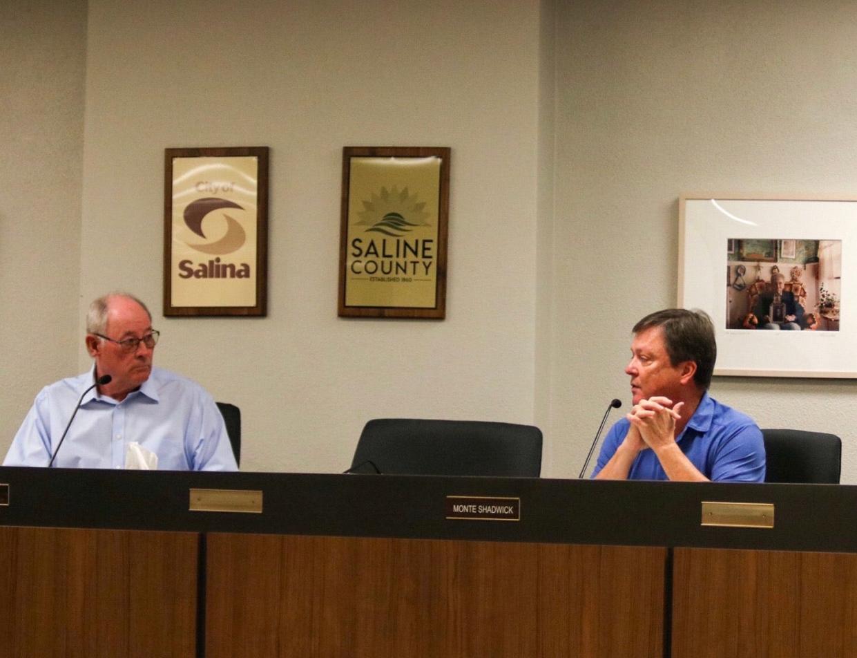 Elected officials for Saline County won't have their pay increased after county commissioners, including, from left, James Weese and Monte Shadwick, opted for further discussions down the road.