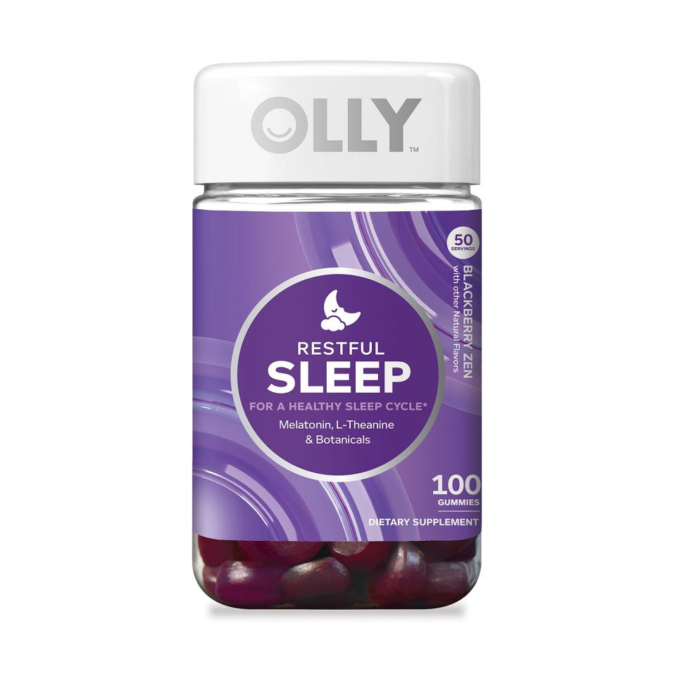 Olly Restful Sleep with Melatonin Gummies, Blackberry Zen. (Photo: Walmart)