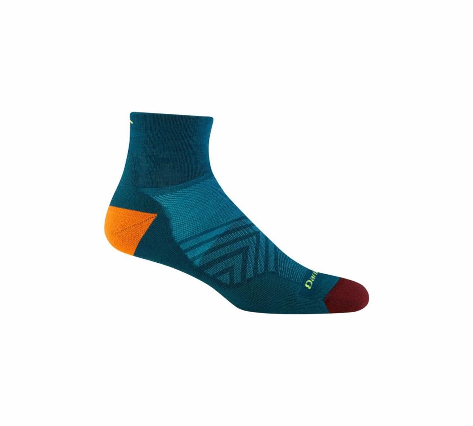 <p><a href="https://go.redirectingat.com?id=74968X1596630&url=https%3A%2F%2Fdarntough.com%2Fproducts%2Fmens-merino-wool-run-quarter-ultra-lightweight-running-socks&sref=https%3A%2F%2Fwww.bicycling.com%2Fbikes-gear%2Fg44736163%2Famerican-made-cycling-gear%2F" rel="nofollow noopener" target="_blank" data-ylk="slk:Shop Now;elm:context_link;itc:0;sec:content-canvas" class="link ">Shop Now</a></p><p>Men’s Run Quarter Ultra-Lightweight Running Sock</p><p>darntough.com</p><p>$19.00</p>