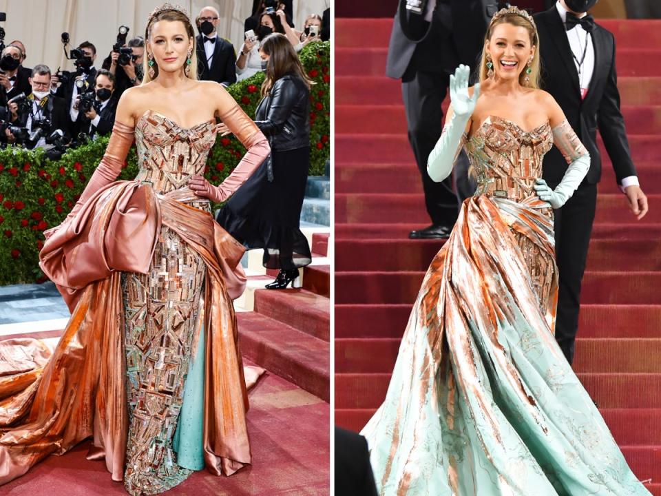 Blake Lively attends the Met Gala in New York City on May 2, 2022.