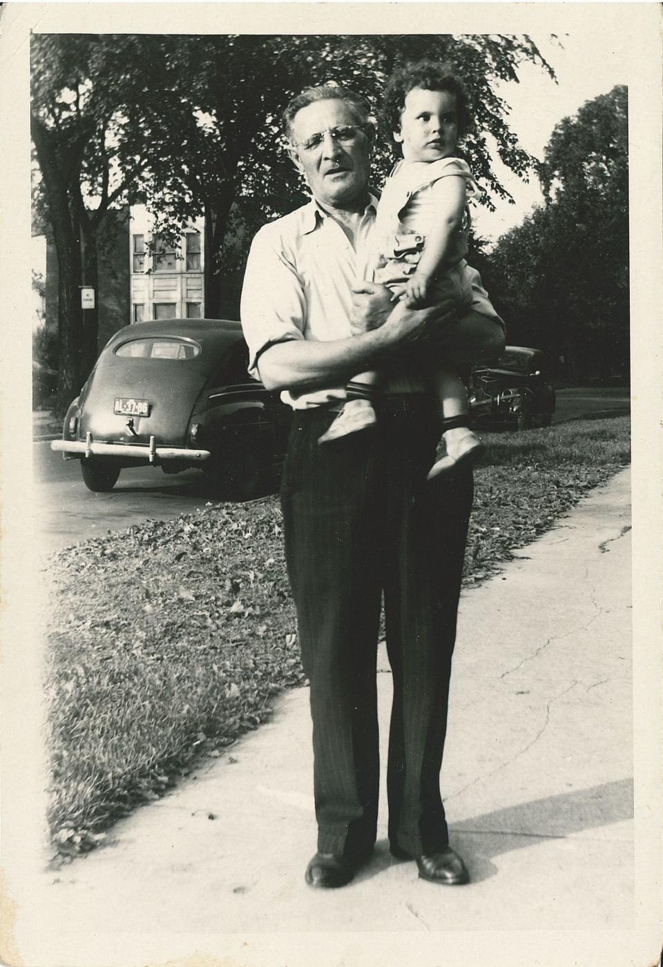 Harley Shaiken with his grandpa, Philip Chapman, in Detroit circa 1940. Shaiken, a professor at University of California, Berkeley, is a national expert on labor and his grandfather worked for Ford.