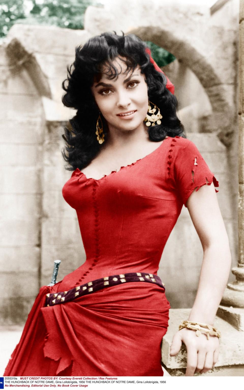 Gina Lollabrigida starred in The Hunchback of Notre Dame in 1956. - Credit: Rex Features