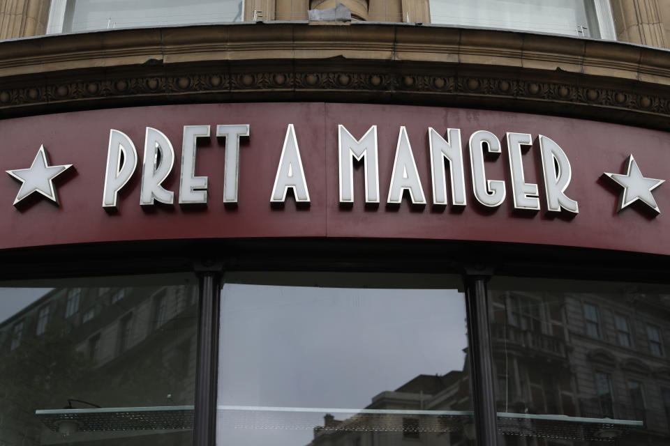 Pret A Manger shop in London. Photo: Matt Dunham/AP