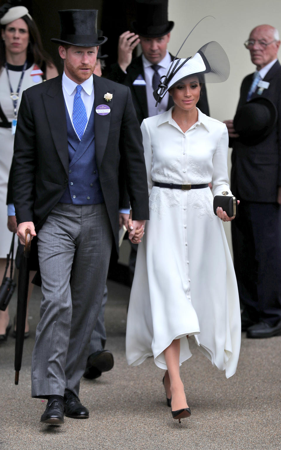 It was Prince Harry and Meghan Markle’s first appearance at Ascot together. Photo: Getty Images