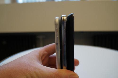 Comparison of smartphone thicknesses