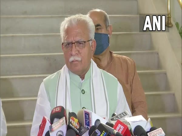 Haryana CM Manohar Lal Khattar