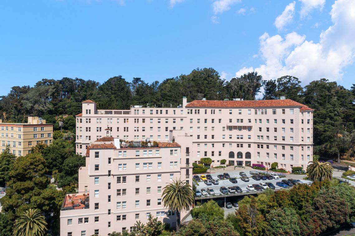 The historic, former St. Joseph’s Hospital building is now a San Francisco condominum complex.