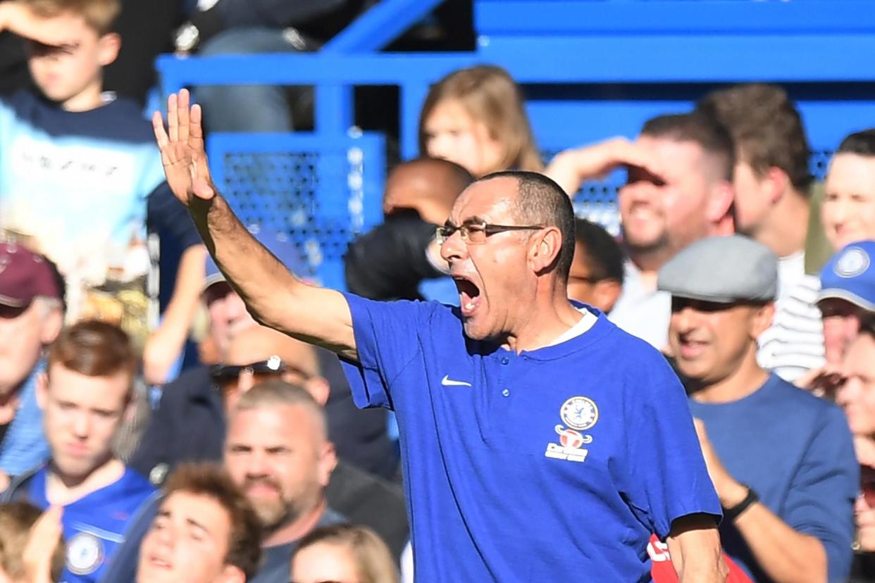 Chelsea boss Maurizio Sarri: EPA