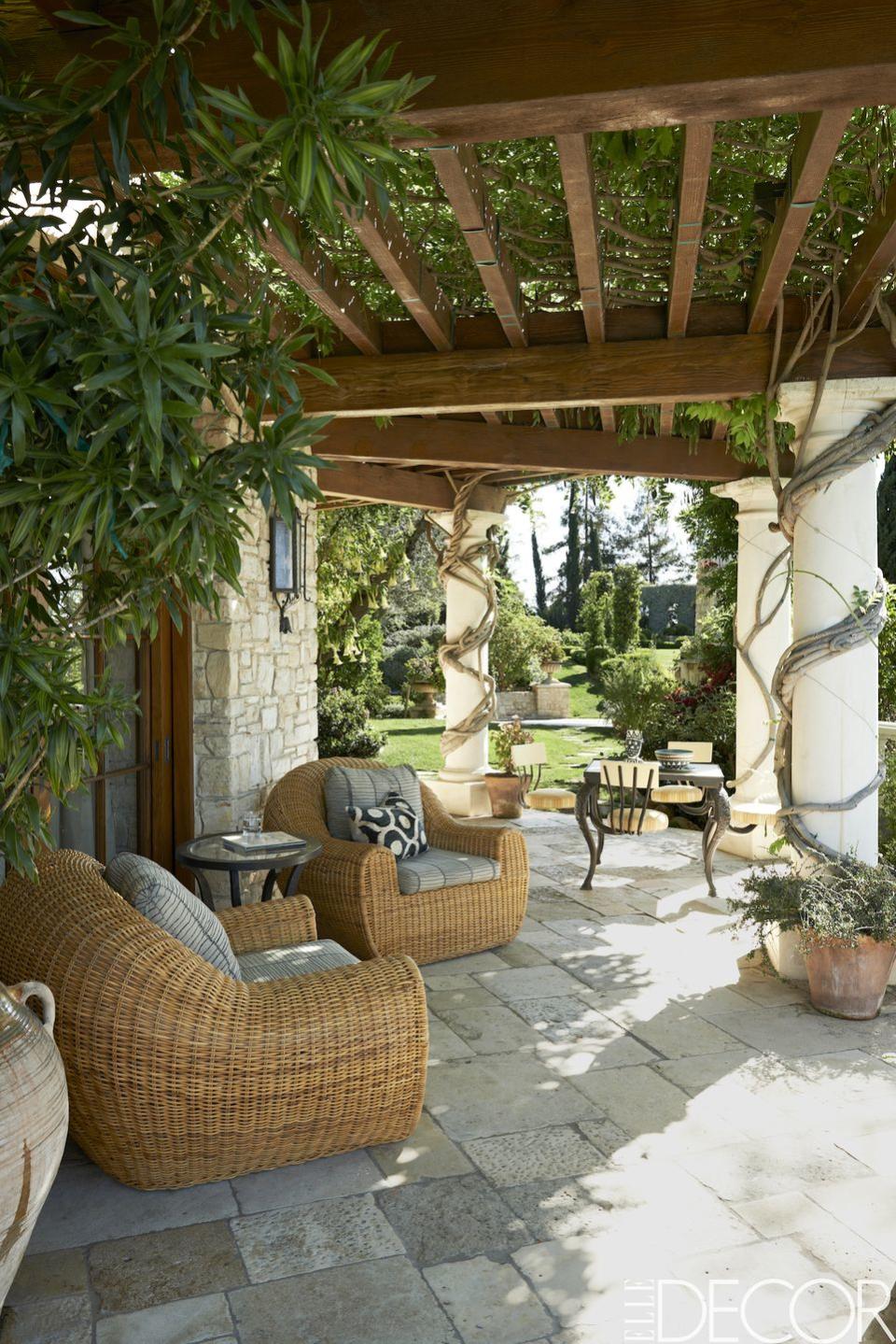 Antique Limestone Pavers Patio