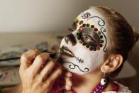 <p>La Catrina is the inspiration behind the sugar skull makeup and costumes worn to celebrate the holiday. </p>