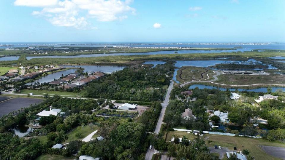 The Manatee County Commission voted to cut back the government’s environmental protections for local wetlands over the protests of hundreds of residents. An aerial photo shows development in northwest Bradenton on Wednesday, Oct. 4, 2023.